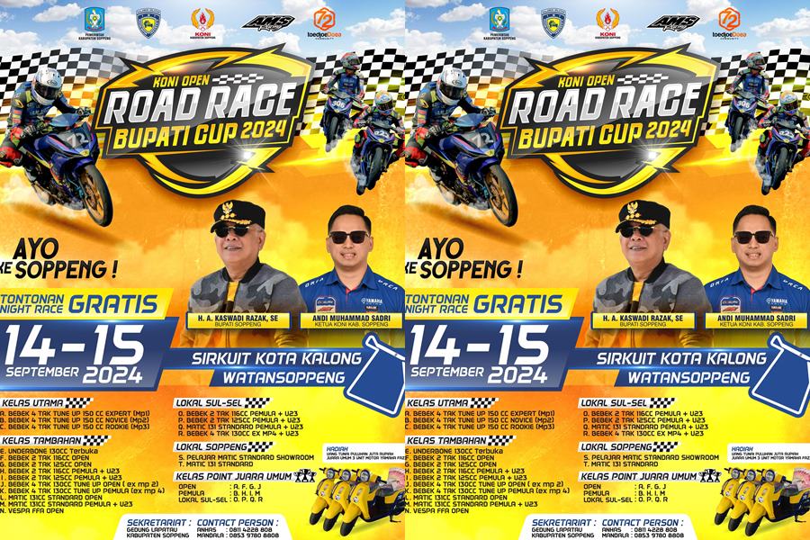 Koni Open Road Race Bupati Cup 2024 Siap Digelar di Soppeng, Dukungan Penuh Bupati dan&nbsp;AMS!