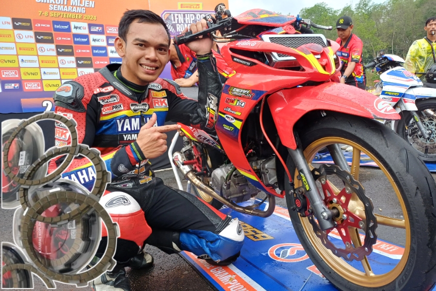 Andalkan Kampas Kopling Macho Part, Ziear Racing Raih Podium Tertinggi Dikelas Bebek 4T TU 130cc EX MP-2&nbsp;(Expert)